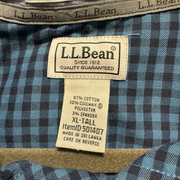 L L Bean Stretch Performance Shirt XL-Tall - Picture 3 of 4